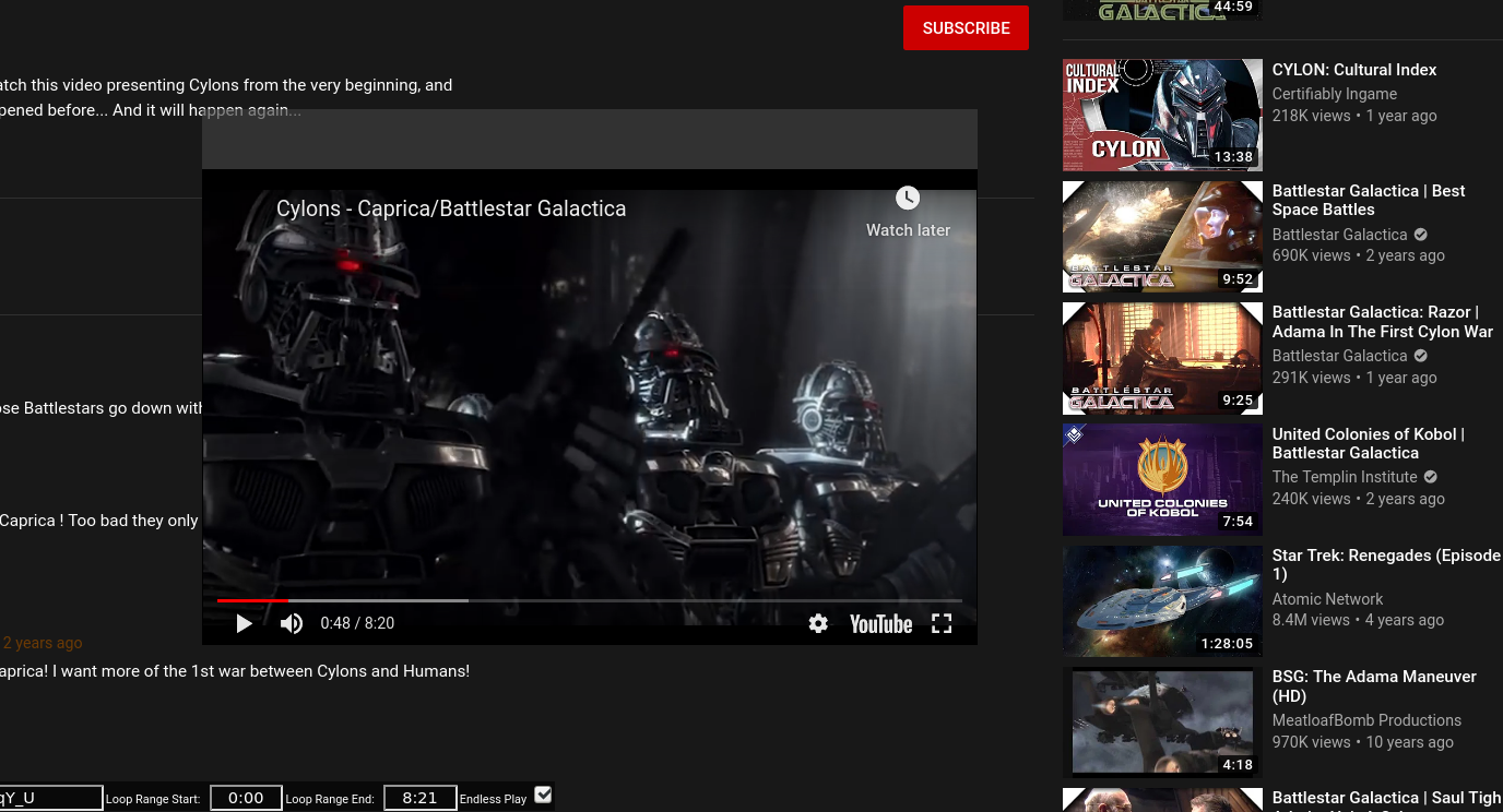 5 Video moved around in float mode...