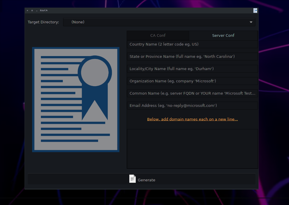 2 Interface Server Cert....
