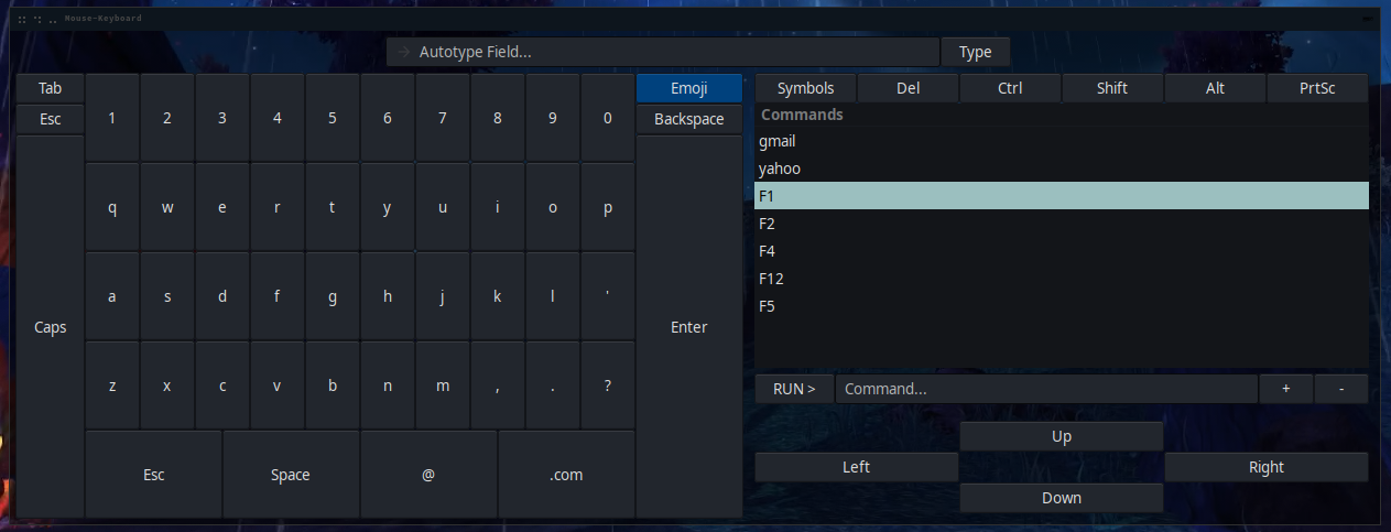 3 Image of list of commands.