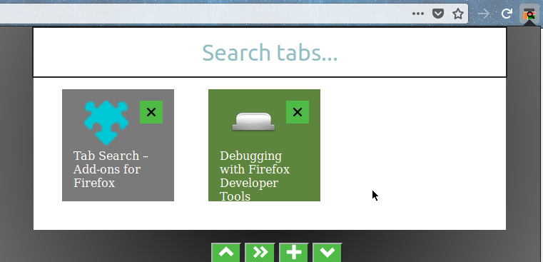 1 Default list style without interacting with tab.
