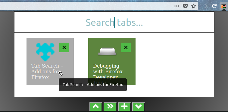 2 Hovoring on tab.