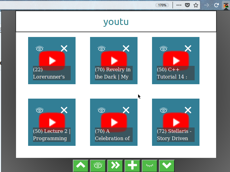 3 List of tabs matching search.