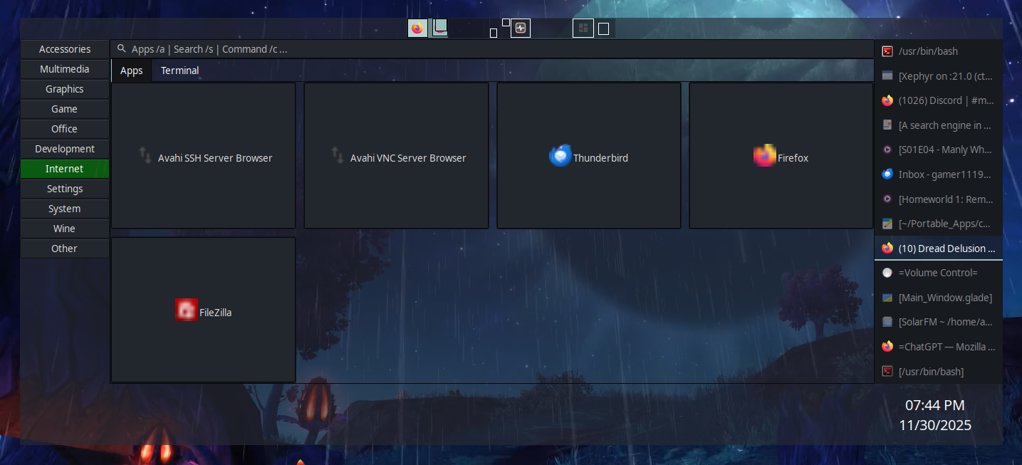2 UTop pane filled. 