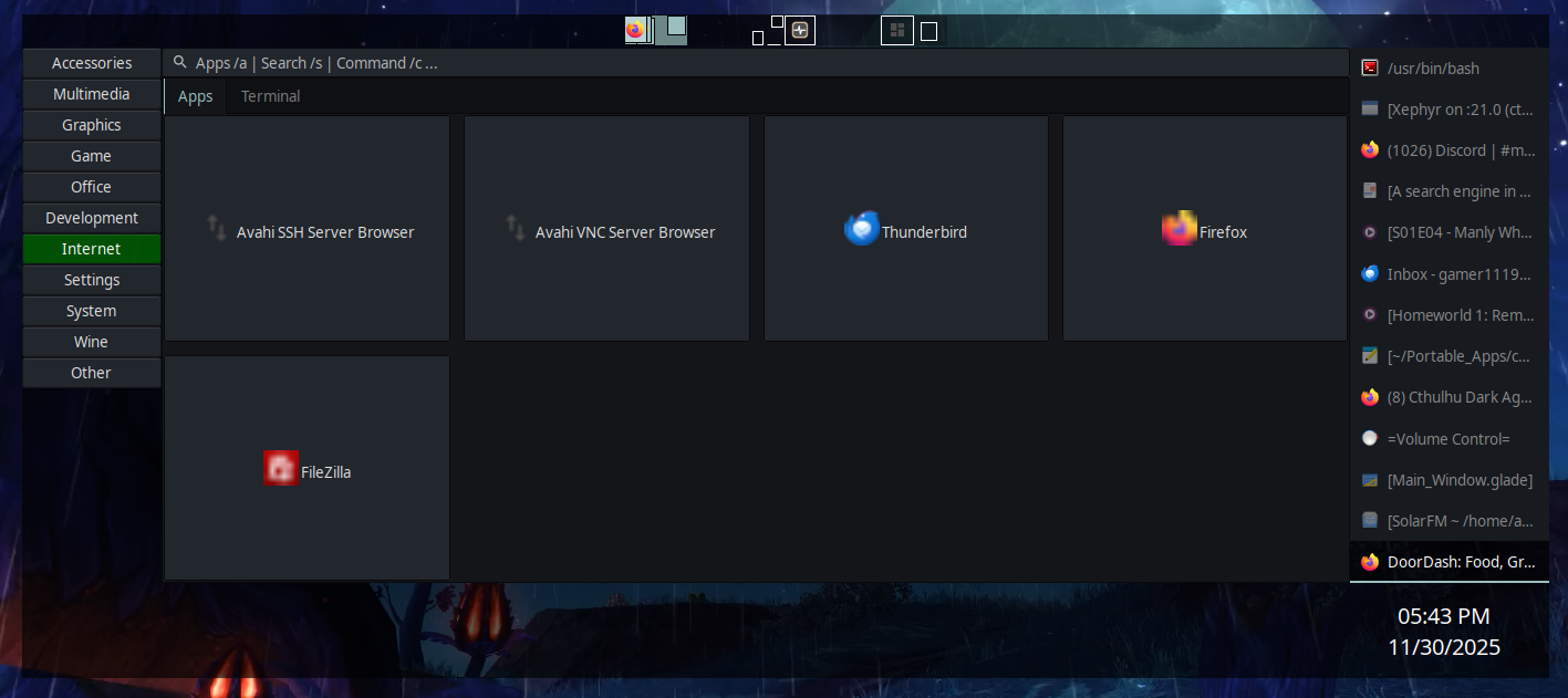 2 UTop pane filled. 